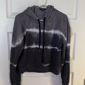 Bebe Monochrome Tie-Dye Hoodie